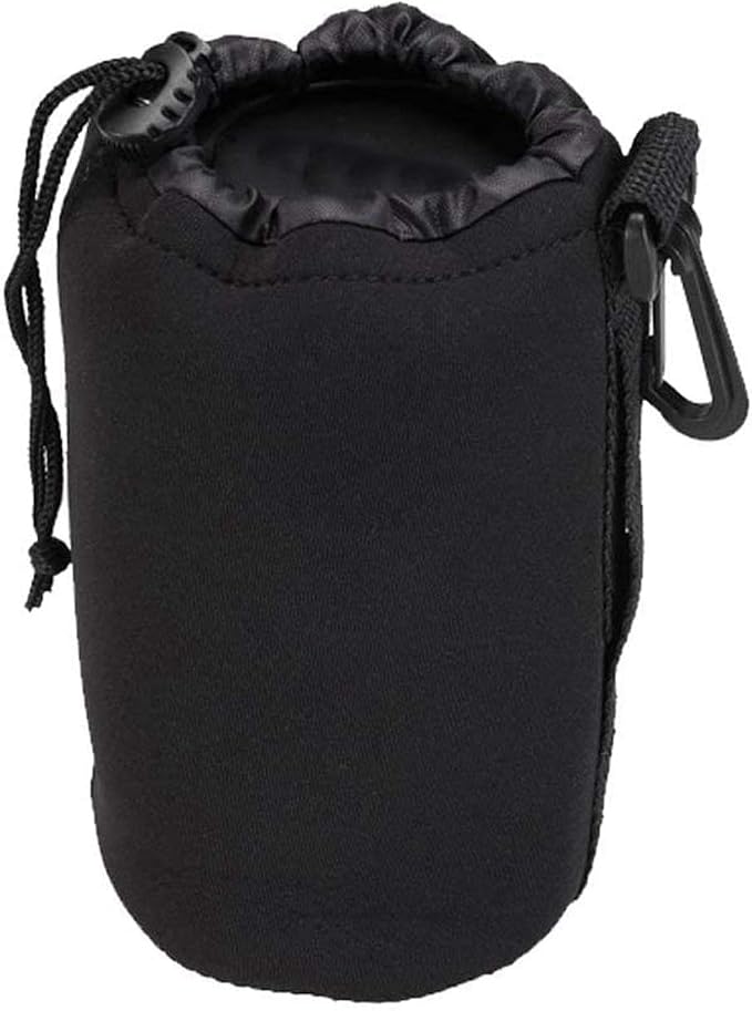 Selens Protective Drawstring Neoprene DSLR Camera Lens Pouch Bag | Compatible with Olympus Panasonic, Large Size(Black) - Image 2