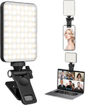 XINBAOHONG Rechargeable Selfie Light, Clip Fill Light for Phone Laptop Tablet Portable Light for Video Conference Live Streaming Zoom Call Makeup Picture (Black) by XINBAOHONG
