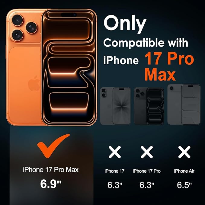 ivoler Screen Protector for iPhone 17 Pro Max 6.9" Tempered Glass 2-Pack | with [Easy Installation Frame], Anti-Scratch Case Friendly Clear HD Film for iPhone 17 Pro Max 6.9 inch - Image 2