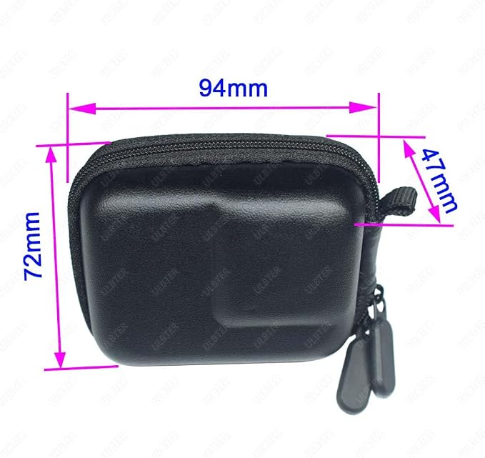 ULBTER Bag Case for Insta360 Ace Pro Camera + Rubber Lens cap [1+2 Pcs] | Mini Hard Bag for Insta 360 Ace Pro Carrying Storage box Accessory + 2 Silicone Lens Cove - Image 6