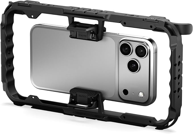 Tilta Khronos Universal Smartphone Case Base Kit | NATO to ARCA Adapter | Cold Shoe Mount | NATO Rails | 1/4"-20 Accessory Mounts. | Multi Axis Adjustment | Mobile Filmmaking Cage | Space Gray by Tilta