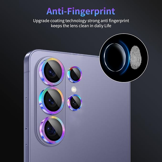Camera Lens Protector for Samsung Galaxy S26 Ultra,1 Pack | Tempered Metal Glass Camera Cover, HD Clear Anti-Scratch Lens Screen Protector Film,Case Friendly,Colorful Titanium - Image 6