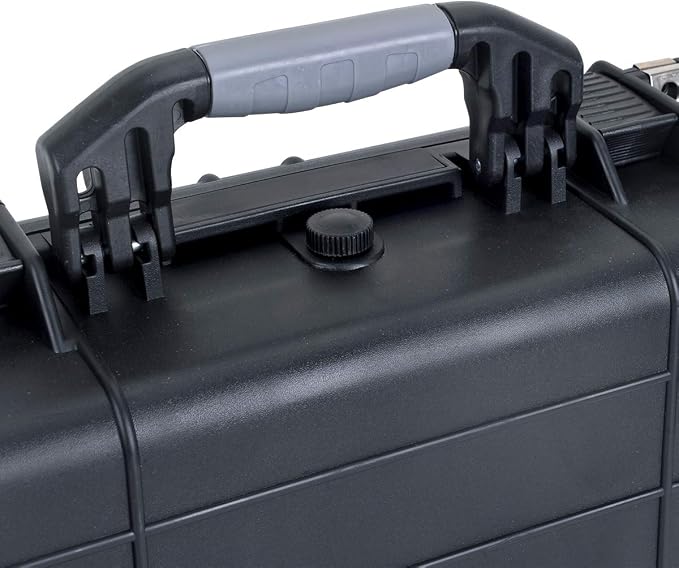 MEIJIA All Weather IP67 Waterproof Hard Camera Case,Hard Protective Case,Hard Case with Customizable Foam,Fit Use of Drones,Camera,Equipments,Pistols(Black,15.98x12.99x6.85inches) (Pack of 2) - Image 5