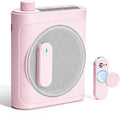 Voice Amplifier for Teachers with 2 Magnetic Lavalier Mics, Pink | Bluetooth Portable Rechargeable Speaker for Classroom, Meetings, Tour Guide Speeches, Public Speaking, Coaches, PA System by Giconino