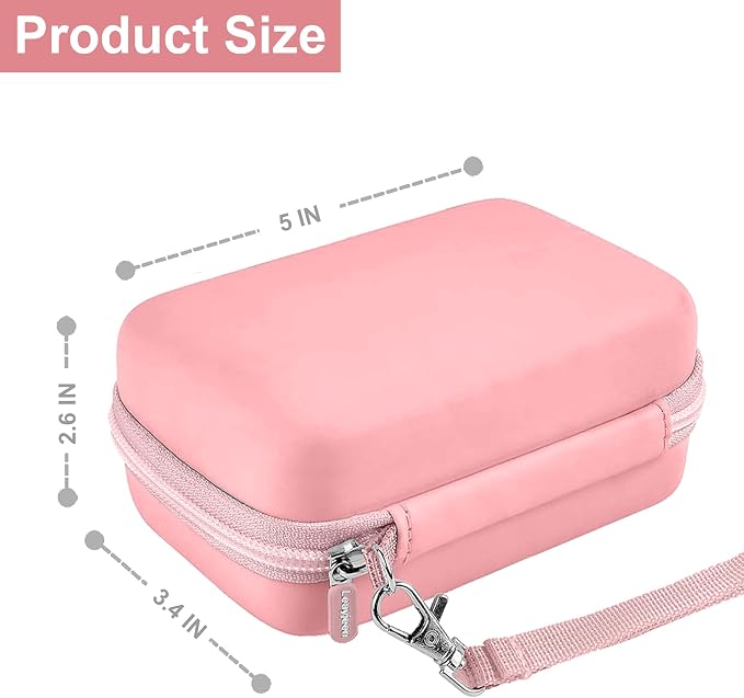 Leayjeen Hard EVA Case for KODAK EKTAR H35 H35N Film Camera - Pink | Compatible with KODAK Ultra F9/M35/M38/RETO/Paper Shoot 35mm Camera, EVA Hard Shell, Fits Film Rolls (Case Only) - Image 3