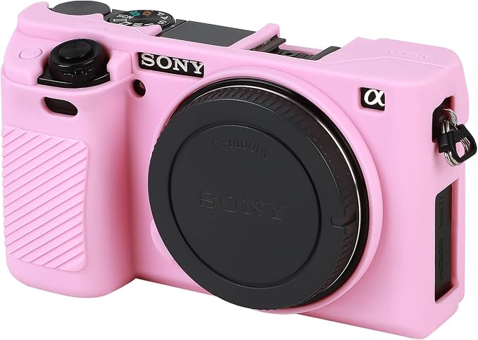Easy Hood Case for Sony Alpha A6000 ILCE-6000 Digital Camera, Pink | Soft Silicone,Anti-Scratch,Dustproof,Shockproof,Slim Fit,Enhanced Grip,Camera Skin Protector Accessories Protective Cover by EasyHood