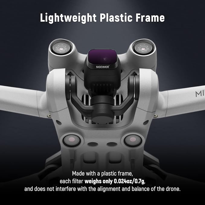NEEWER ND Filter Set Compatible with DJI Mini 3 / Mini 3 Pro | CPL, ND8, ND16, ND32, ND64, ND128, Lightweight, Neutral Density Filter, Drone Lens Video Photography Accessories, 6 Pack - Image 3