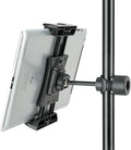 koolehaoda Tablet Mount Holder for Mic Stand, Adjustable 4.7"-12.9" | Microphone Music Stand iPad iPhone Holder, Fits Tablets & Smartphones, Universal Clamp for Stage Live Streaming Karaoke by Koolehaoda