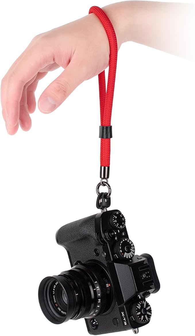 VOVMOEYA Camera Wrist Strap Rope,Camera Hand Strap Compatible with Fujifilm Canon DSLR Camera - Red by VOVMOEYA
