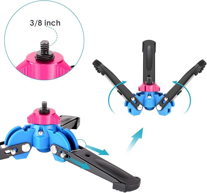 NEEWER Extendable Camera Monopod with Detachable and Foldable Stand Base | Aluminium Alloy, Height 52-168 cm, Compatible with Nikon Sony DSLR; Maximum Load of 5 Kg - Image 6