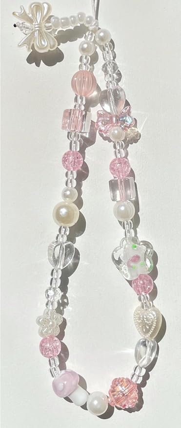 Beaded Camera Wrist Strap Cute Digital Camera Charm Lanyard, Phone Wristlet Charms, Phone Chain for Camera - Image 2