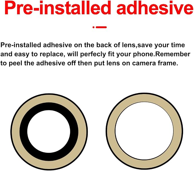 Original Back Rear Camera Lens Glass Replacement for iPhone 11 6.1 inches with pre-Installed Adhesive and Reparing Toolkit - Image 4