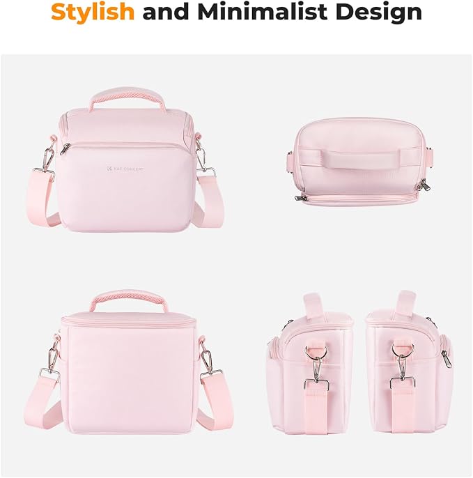 K&F CONCEPT Camera Sling Bag Small Crossbody Case | For DSLR/SLR Camera, Cute & Compact, Shoulder Photography Bags, Compatible for Canon/Nikon/Sony, BS09 - Image 7