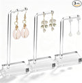 3 PCS Earring Display for Photos, Acrylic Earring Holder for Jewelry | Earring Holders for Selling, Earring Display for Vendors, Jewelry Earring Necklace Display by Unknown