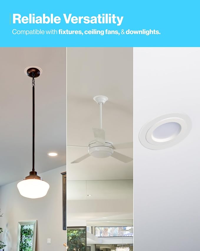 Sunco 12 Pack 6 Inch Recessed Light Goof Ring, White, Matte Finish | Flush Mount White Can Light Trim Ring Cover, OD 8.6 Inch/ID 6.2 Inch, Paintable, Covers Oversized Ceiling Holes - Image 6