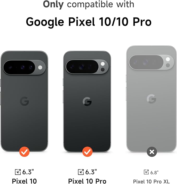 SURITCH for Google Pixel 10/10 Pro Case with 360° Rotatable Hand Strap Phone Grip Holder & Invisible Kickstand & Slide Camera Cover, Protective Cover for Pixel 10/10 Pro -Dark Blue - Image 2