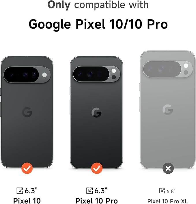 SURITCH for Google Pixel 10/10 Pro Case with 360° Rotatable Hand Strap Phone Grip Holder & Invisible Kickstand & Slide Camera Cover, Protective Cover for Pixel 10/10 Pro -Green - Image 2