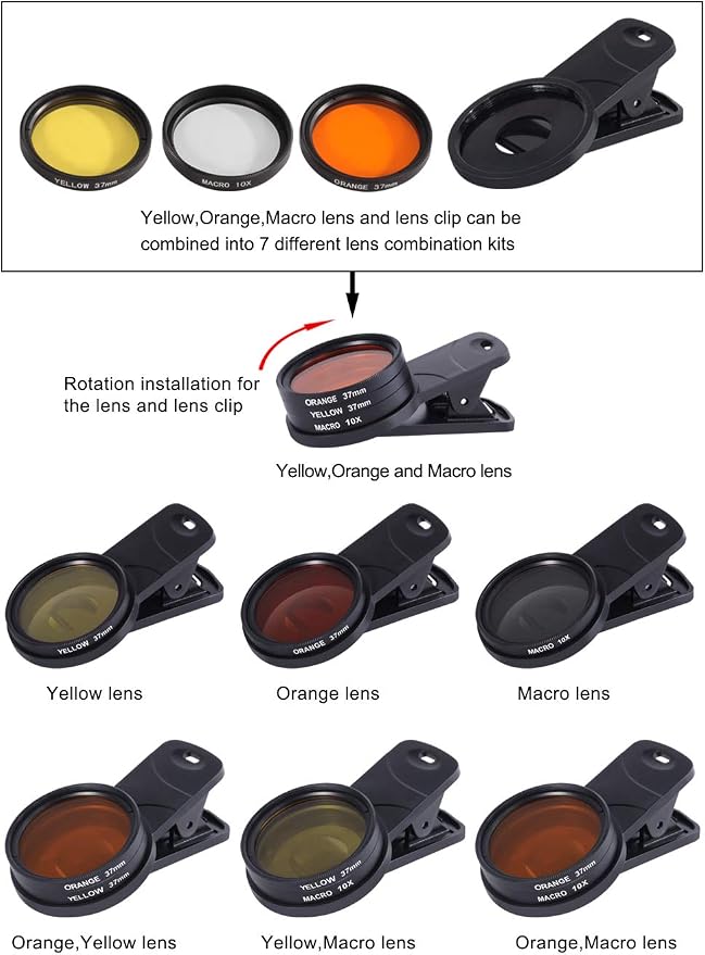 Aquarium Choice Coral Lens Filter Kits for Phone - Image 3