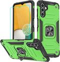 HNHYGETE for Galaxy A13 5G Phone Case with Screen Protector, 360°Military Grade Rotatable Kickstand [Heavy Duty] Protective Cases for Samsung Galaxy A13 5G (Green) by HNHYGETE