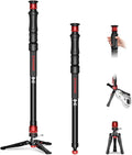 IFOOTAGE Cobra 3 Strike Monopod A150S Camera Stand with Pedal | One-Touch Lifting Aluminum Quick Video Monopod for Animal Sports Event Wedding Live Show Shooting, Payload 11lb, 60"/150cm by IFOOTAGE