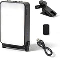 Suptig Mini Video Light, Selfie Light for Phone, Laptop, Camera, Gopro, DJI Action 5 pro, DJI Action 4-3, Conference Lighting with Clip & Camera Tripod Adapter Rechargeable 750mAh Black. by Suptig
