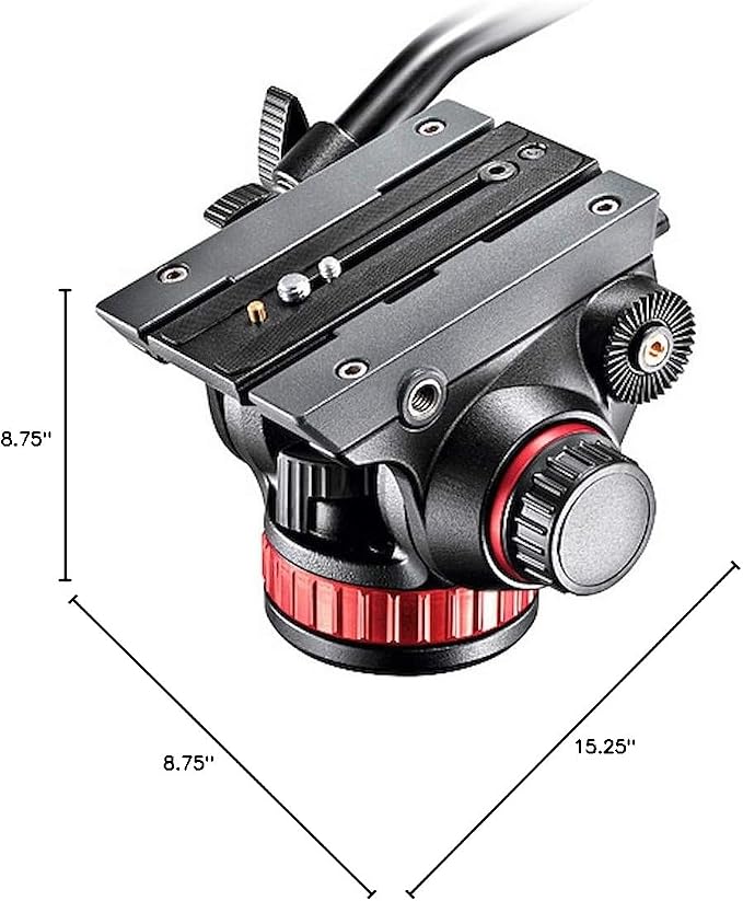 Manfrotto Video Head with Flat Base, Video Head for Compact Video Cameras and DSLR Cameras, for Filming, Videography, Content Creation, Vlogging, Live Streaming | Live Streaming, DSLR Cameras, Content Creation, Flat Base - Image 10