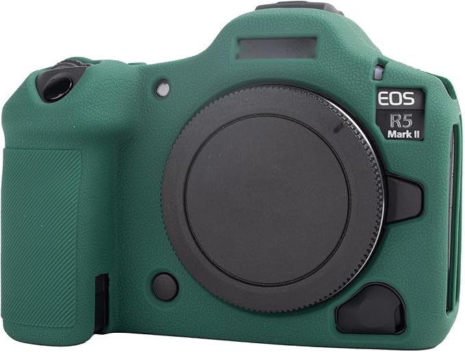 MUZIRI KINOKOO Silicone Case Compatible for Canon EOS R5 Mark II Digital Camera, Soft Rubber EOS R5 Mark II/EOS R5 II Protective case Cover with Anti-Slip Design - Green - Image 8