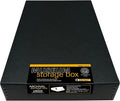 Lineco Museum Archival Storage Box, Drop Front, 11.75x18.25x3 in, Black | Acid-Free with Metal Edge, Preserves Picture Longevity, Organize Photos, Newspapers, Prints, Documents, Crafts, DIY by Lineco