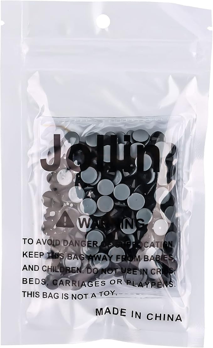 Jollin Hotfix Rhinestones Flatback Crystal Gems 7.2mm SS34, Jet | 288pcs Hot Fix Crystals Glass Rhinestones for Bedazzling, Crafting, Clothes, Shoes & Accessories DIY Decoration - Image 7