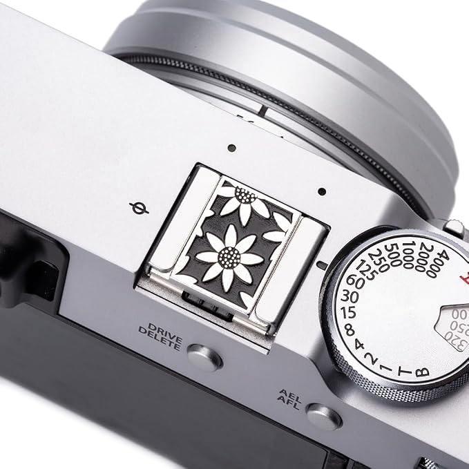 Camera Soft Release Button, Shutter Button for Fujifilm X100VI X100V X-E4 X-E3 X-T5 X-T4 X-T3 X-T30 II X-T20 X-PRO3 (Black Daisy Cover) - Image 4