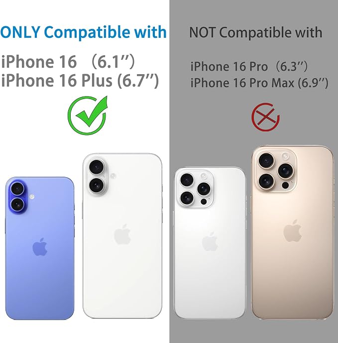 Dengduoduo Camera Lens Protector for iPhone 16 and 16 Plus 3 Pack, Tempered Glass, Ultra HD, 9H Hardness, Anti-Scratch, Case Friendly, Easy to Install [No Affect on Night Shots] - Image 2