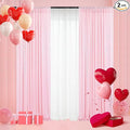 Poise3EHome Pink Sequin Backdrop Curtain, 2 Panels 2Ft x 8Ft Glitter Photography Background for Party Baby Shower Wedding Birthday Christmas Thanksgiving Halloween Decoration by Poise3EHome