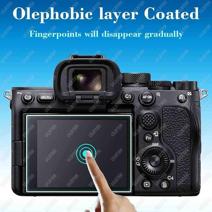 ULBTER Screen Protector for Sony Alpha A7S III A7S II A7SIII [3+2Pack] | Tempered Glass for Sony A7SII 7S III 7S II A7S3 A7S2 Camera & Hot Shoe Cover 0.3mm 9H Hardness Anti-Scrach Anti-Bubble - Image 5
