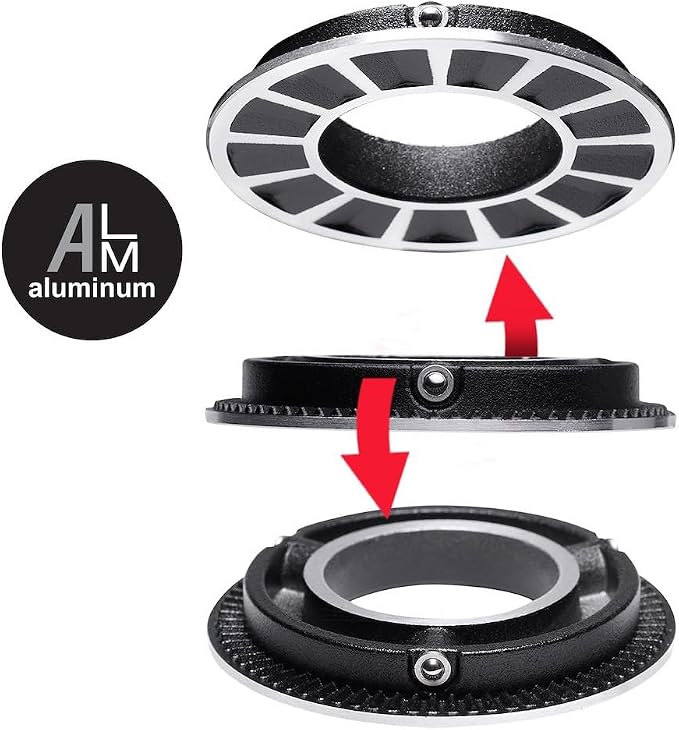 Manfrotto Video kit, Head 500 Series (Adapter-Fluid Head 500X) | Xchange 60mm Flat Base Aluminum, Anti-Rotation Compatibility - Image 2