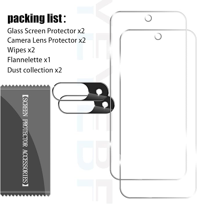 Screen Protector for Google Pixel 9, [2+2 Pack] Tempered Glass for Pixel 9 & Camera Lens Protectors[Ultrasonic Fingerprint Unlock] [Case Friendly] [Bubble-Free] 6.3 Inches - Image 7