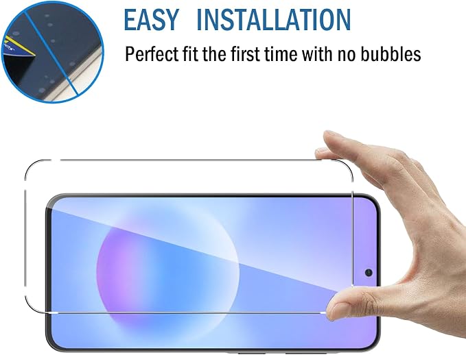 2+2 Pack for Samsung Galaxy A37/A57/A36/A56 5G Screen Protector with Camera Lens Protector,9H Tempered Glass Film,HD Clear Scratch Resistant,Bubble-Free for Galaxy A37 5G Screen Protector - Image 8