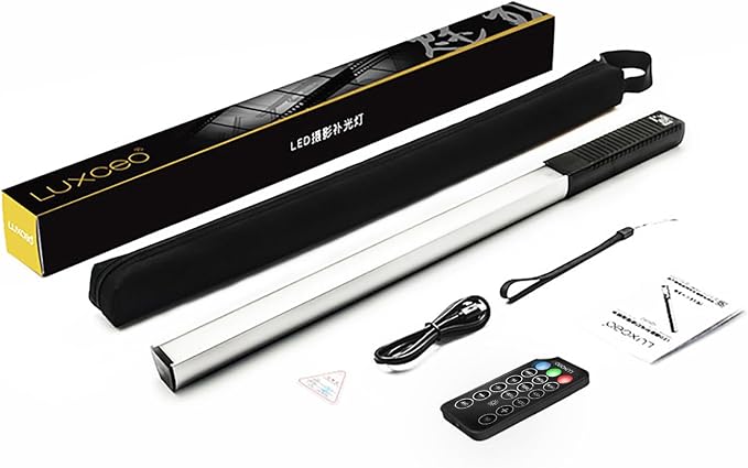 LUXCEO RGB LED Photography Lighting Portable Wand Handheld LED Video Light 1000 Lumens CRI 95+ USB Rechargeable with Remote Control, Carry Bag, Adjustable Color Temperature 3000K-6000K and 36 Colors - Image 9