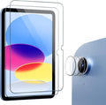 ProCase 3+2 Pack Screen Protector for iPad(A16) 11/10 Gen 11"/10.9" | Protective Tempered Glass Screen & Camera Lens Protector Guard for iPad 11th Gen A16 2025 / 10th Gen 10.9" 2022 by ProCase