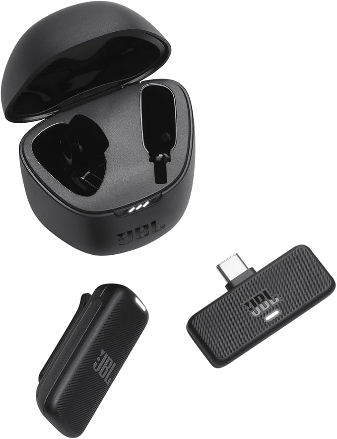 JBL Quantum Stream Wireless USB-C - Wireless Streaming Microphone - Black | Crystal clear recordings, Adjustable mic gain, 24 hours of recording time, plus speed charge, Windshield for noise reduction - Image 3