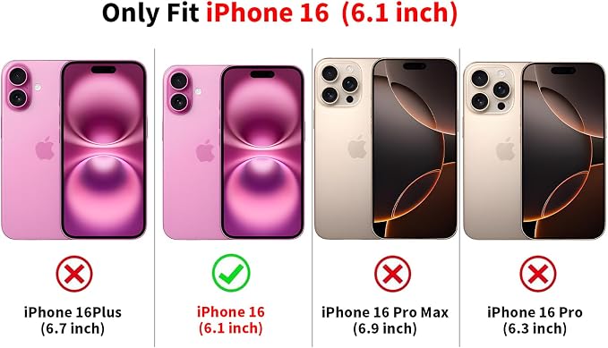 Cute Pink Cheetah Print Phone Case for iPhone 16 6.1" | Aesthetic Leopard Pattern Design Cover Full Camera Lens Protective Shockproof Soft Slim TPU Funda for Women Girls - Image 2