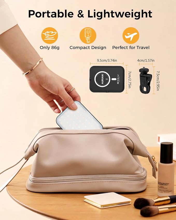 Magnetic Selfie Light for iPhone, Selfies Video Lighting, 6 Lighting Modes, 12 Brightness Levels, Clip, Magnetic or Camera Mount, Ideal for TikTok, Zoom, Makeup, Live Streaming - Image 7