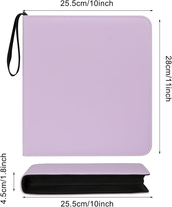 Large Polaroid Photo Album Binder, 240 Pockets. Lilac Purple | Fits Polaroid i-Type, 600, SX-70 and Instax Wide 3.5x4.25 films. Acid-free pages protect photos for long-term storage. - Image 2