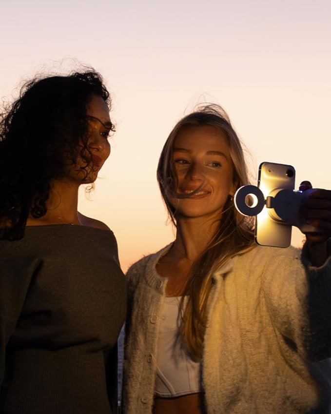 KraftGeek Magnetic Selfie Light for iPhone, Portable Ring Light for Phone | Rechargeable Phone Ring Light, Pocket Sized, 40 LEDs, Mini Cell Phone Selfie Light for Video Recording, Vlogging & Travel - Image 8