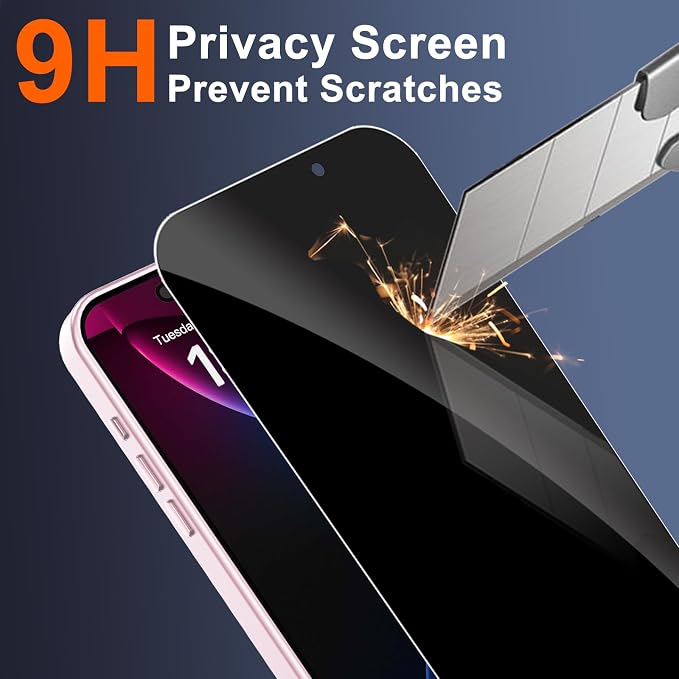 for iPhone 16 Case with Privacy Screen Protector, Pink | Full Camera Protection, Matte Translucent, Magnetic, Compatible with MagSafe, Shockproof Phone Cover, Slim Fit - Image 8