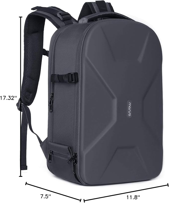 MOSISO Camera Backpack, DSLR/SLR/Mirrorless Photography Camera Bag | 15-16 inch Waterproof Hardshell Case with Tripod Holder&Laptop Compartment Compatible with Canon/Nikon/Sony, Gray - Image 9