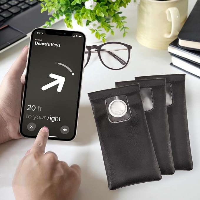 TRIUMPH VISION Eyeglass Case Glasses Case Soft Sunglass Pouch Sleeve 3 Pack | Slim Lightweight Alternative to Bulky Case, Leather Lined Protect Lens, Squeeze Easy to Use, Stylish Portable for Daily Use - Image 3