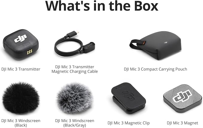 DJI Mic 3 Transmitter, Wireless Mini Mic for iPhone/Camera/Android | Lightweight & Intuitive, Lavalier Microphone, 32-bit Float, Integrated Timecode, Vlog, Interview, Streaming - Image 8