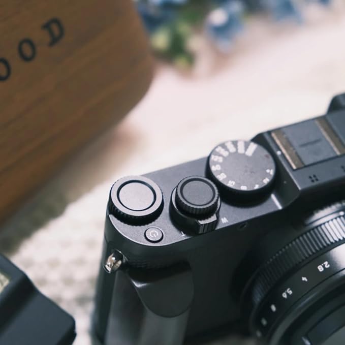 Camera Soft Release Button, 13mm Brass Shutter Button, Black | For Fujifilm X-T5/X-T4/X-T3/X-T30/X100VI/X100V, For Leica M Series, For Nikon Zf/Df,Screw-In, Knurled Grip - Image 7