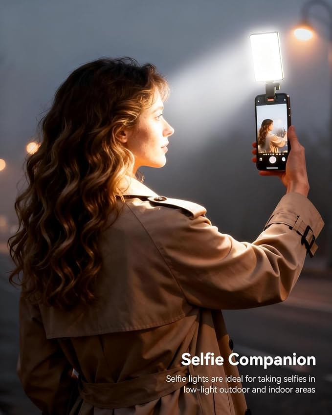 Selfie Light Ring Light for Phone: 90 LED Rechargeable iPhone Fill Lights, Ring Light for Camera Picture, Makeup Photo, Video Conferences, Laptop Use, Zoom Meetings, TikTok, Vlog Photography - Image 6
