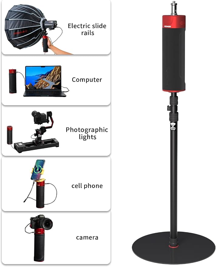 IFOOTAGE Cobra RB-A400,79" Round Base Monopod,Aluminum Photography Light Stand Flat Base for DSLR Camera, Light,Payload 22LBS(4 Pack) - Image 8